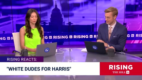 'WHITE DUDES FOR HARRIS: Race Baiting?: Rising REACTS