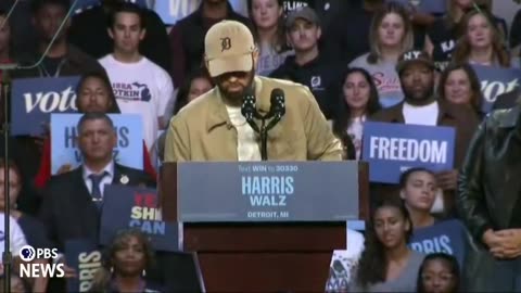 Eminem campaigns for Harris and introduces Barrack Obama