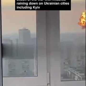 Russia launches its most intense aerial attack on Ukrainian cities including Kyiv