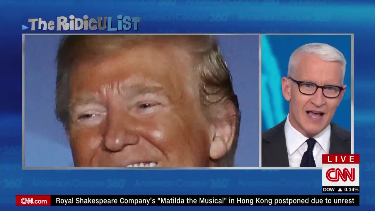 Anderson Cooper praises Trump for admitting he's orange