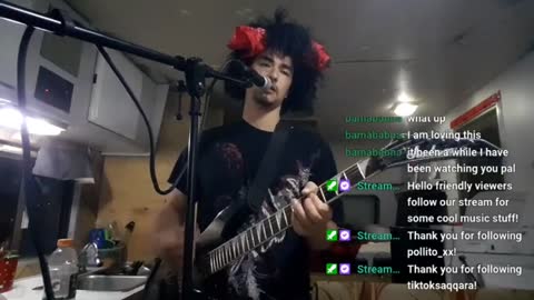 Samurai Smokes Twitch Live Music Guitar and Singing Original Songs Show