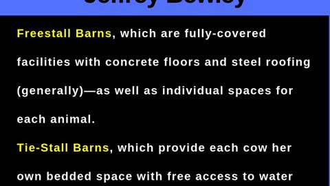 Jeffrey Bewley - A Brief Look at Cow Housing Options