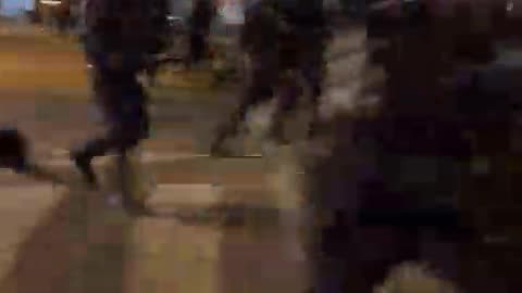 Scenes from the streets of France after