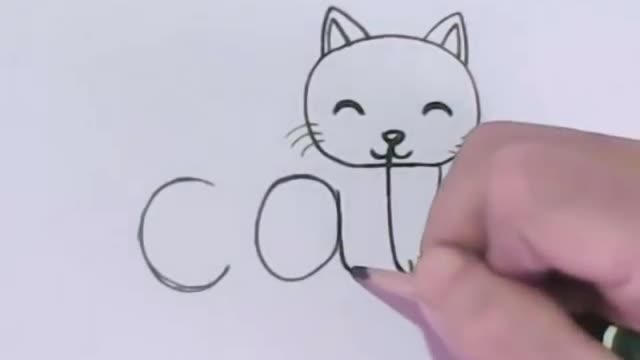 How to turn Words Cat Into a Cartoon Wordtoons