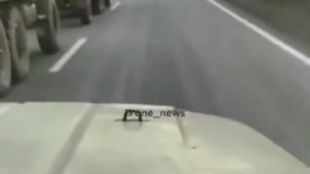 Attack On The High-Way In The Ukraine-Russia War