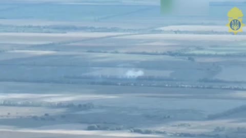 The moment the Russian helicopter was hit by a surface-to-air missile