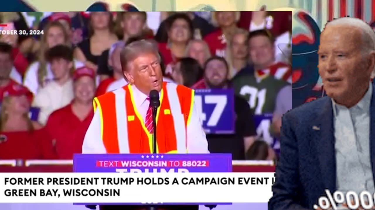 Donald Trump Put The Garbage Truck 🚛 Attire To Mock Joe Biden