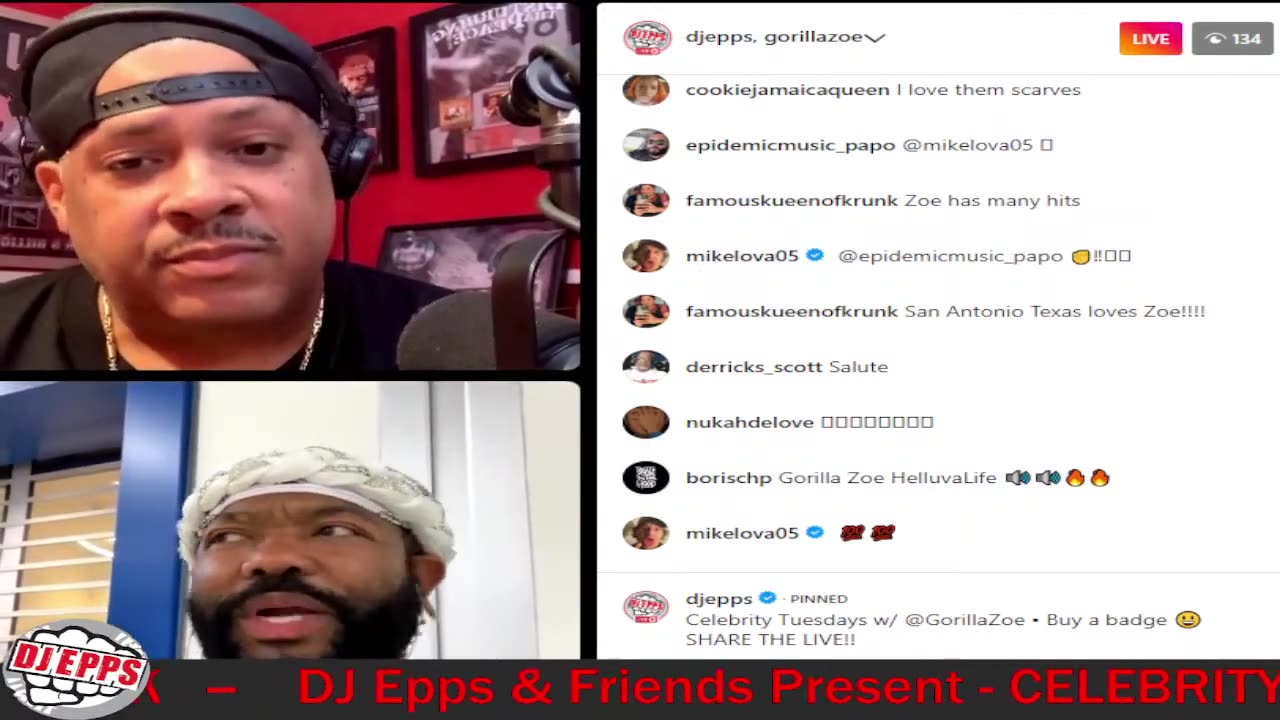 DJ Epps & Friends Present - CELEBRITY TUESDAYS W/ GORILLA ZOE