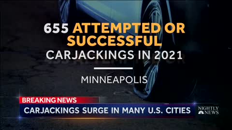 NBC reports on the “brazen carjacking[s]” in Democrat-run cities