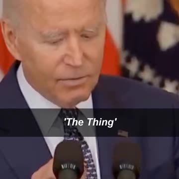 Joe Biden Gets Confused By 'The Thing'
