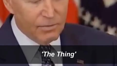 Joe Biden Gets Confused By 'The Thing'