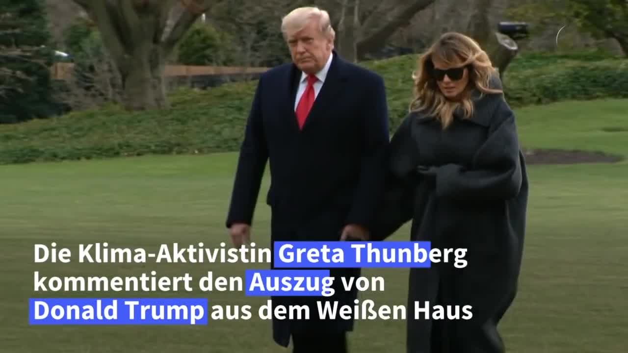 Greta Thunberg verabschiedet Trump mit Spott