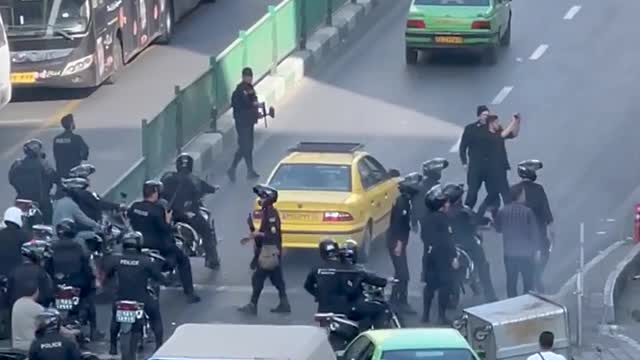 Iran army is hunting down the protestors on highway