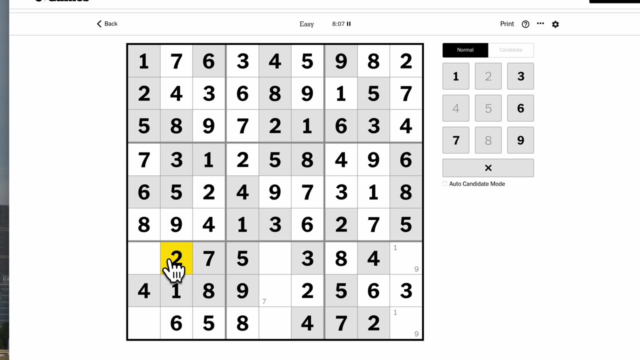 Sudoku 2023-05-18 easy