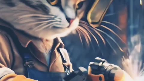Cat in Action