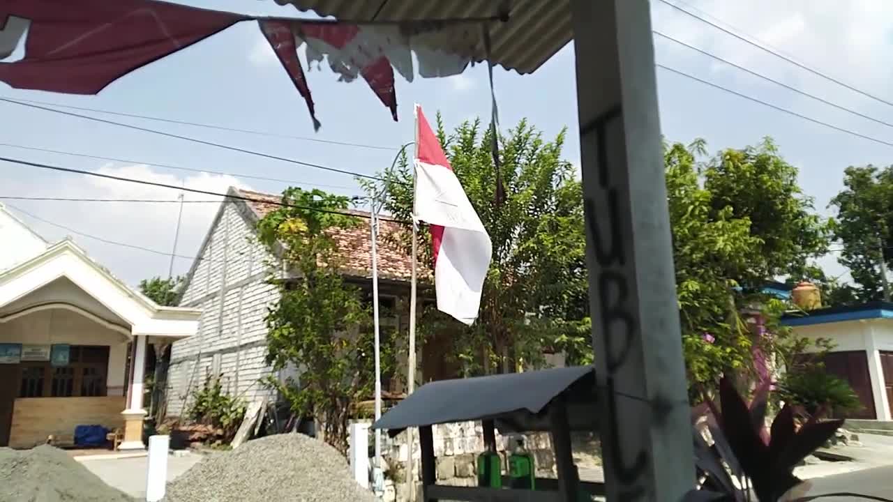 Video Footage - Indonesian flag (No Copyright videos Free To Use)