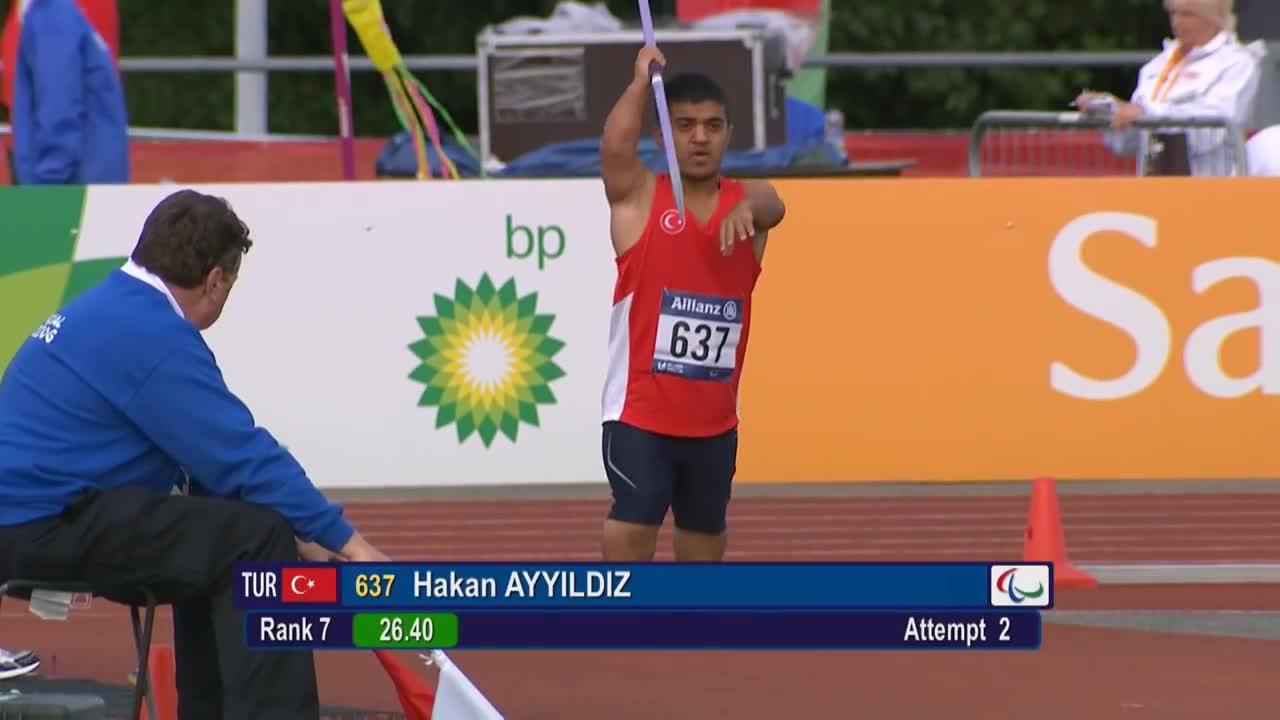 Men's javelin F41 | 2014 IPC Athletics European Championships Swansea