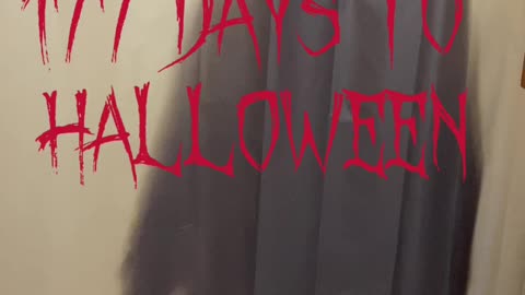 Todays Halloween countdown decoration 177 days