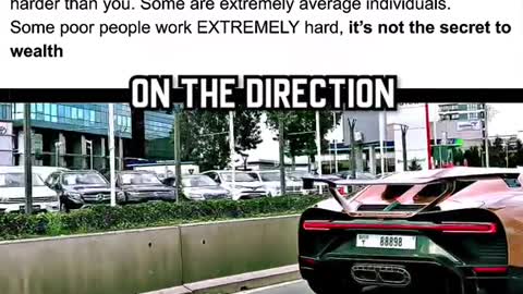 Rich people doesn't work harder than you do.