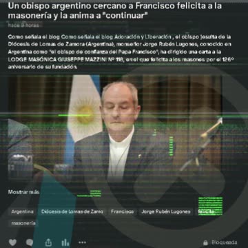 Un obispo argentino cercano a Francisco felicita a la masonería y la anima a "continuar"