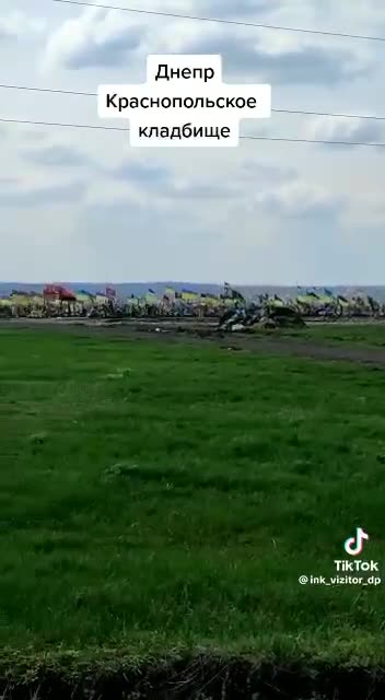 Dnepropetrovsk: a vast cemetery with fresh graves.
