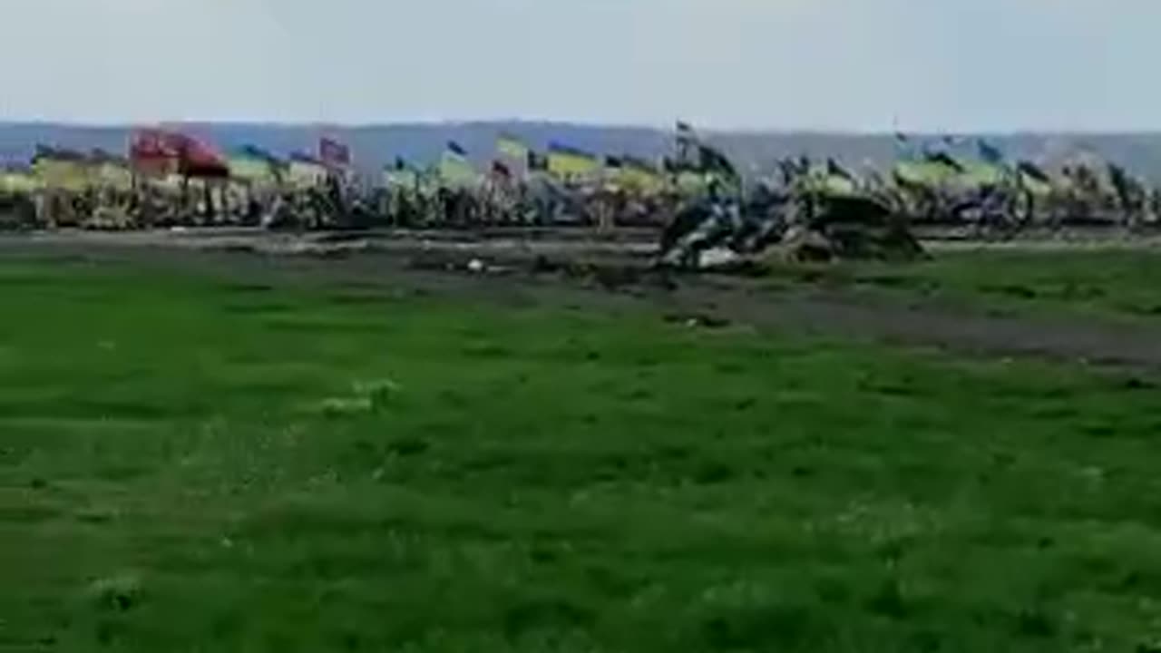 Dnepropetrovsk: a vast cemetery with fresh graves.