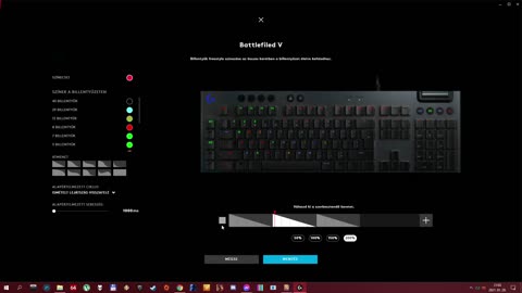 Logitech G815 Keyboard Lighting setup