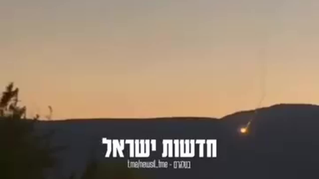 Clear Video of Missile Attack on Northern Israel From INSIDE Israel