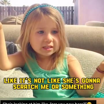 She’s looking at him like, “are you new here?”😆. She’s been here before. Girl talks like she’s 30