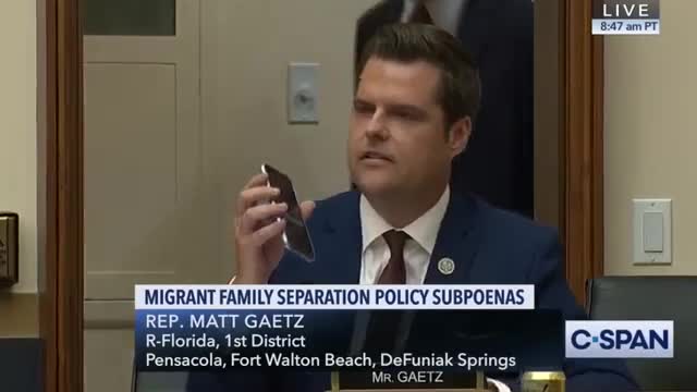 Matt Gaetz plays damning audio of Democrat laughing, denying border crisis