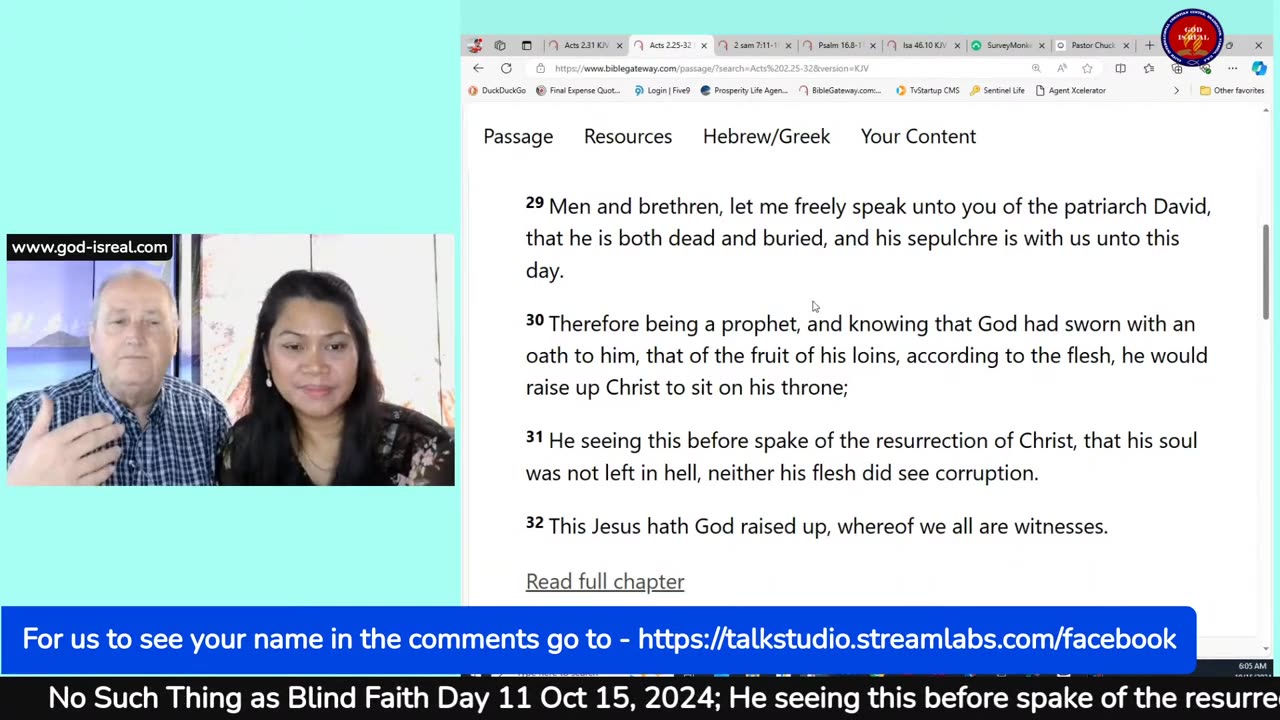 God Is Real 10-15-24 No Such Thing as Blind Faith Day 11