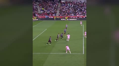 Inter Miami vs New York Red Bulls 2 Leo messi incredible pass and goal