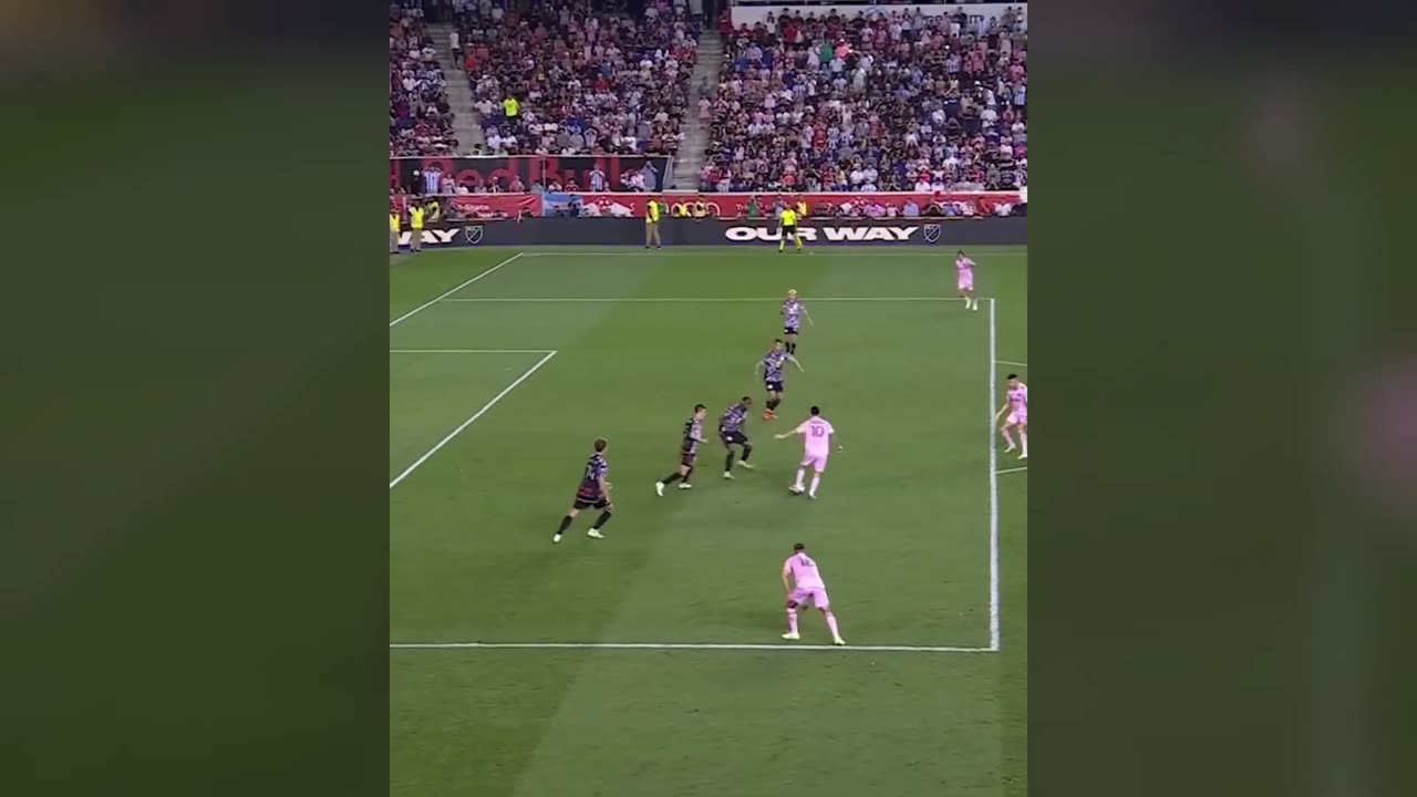 Inter Miami vs New York Red Bulls 2 Leo messi incredible pass and goal