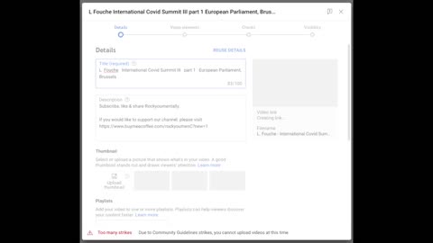 Youtube blocks European parliament videos