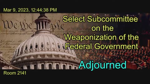 FULL: Subcommittee on Weaponization of Fed Gov on Twitter Files