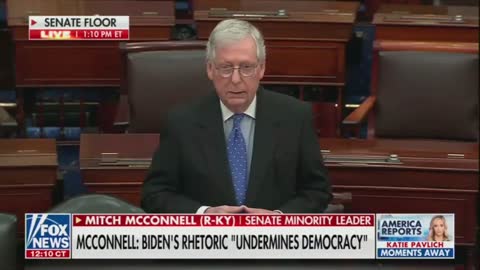 Mitch McConnell on Biden's claims that democracy is on death's door