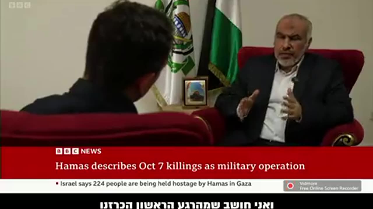 Hamas-ISIS spokesperson storms out of an interview after being asked about