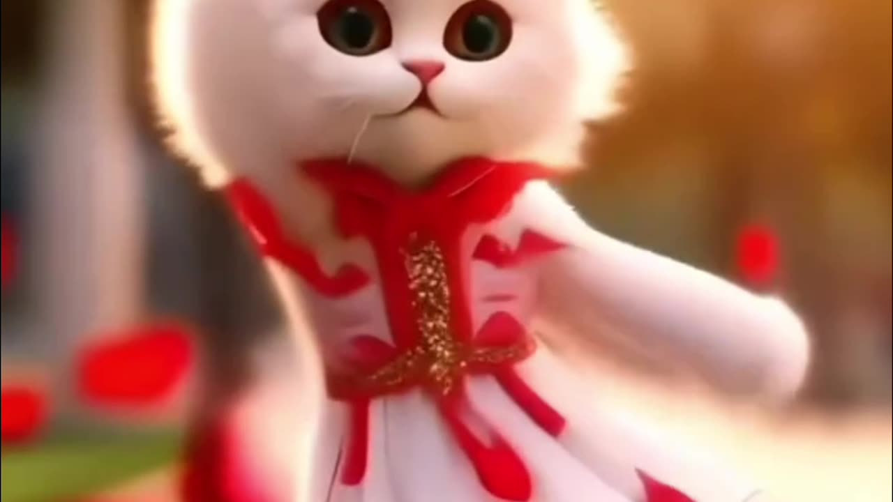 Girls cat dance show Funny video