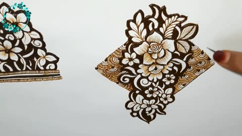 Mehndi class 9 | CutWork Mehndi | Negative space | Mehndi | Mehndi tutorial | easy mehndi course