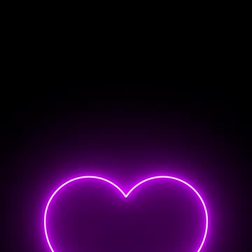 989. Love Two Hearts Pink and Blue Neon Screen #Shorts