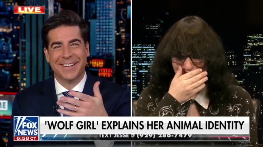 Jesse Watters Interviews A Transgender Who Identifies As A Wolf... It Even Howls On Live TV