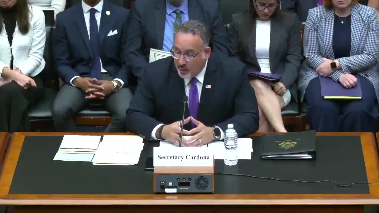 Congressman Tim Walberg confronts Education Secretary Miguel Cardona regarding the impact