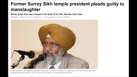 Sikh Temple President arrested for Murder in CANADA