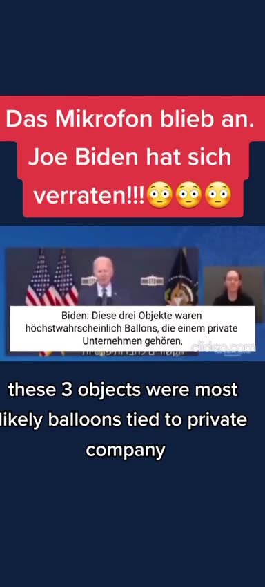 Biden und die Luftballons 😂