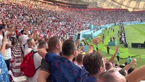 GOD SAVE THE KING: England fans v Iran (Qatar World Cup)