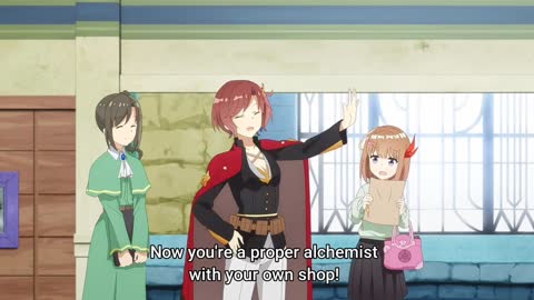 Her Shisho gave her shop as farewell gift & saw her off _ Management Of Novice Alchemist Episode 01