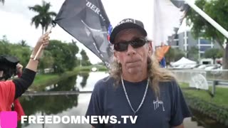 Trump supporter discusses rallying in Miami