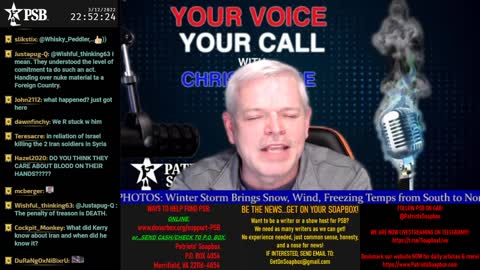 2022-03-12 22:45 EST - Your Voice, Your Call: with Chris Moore