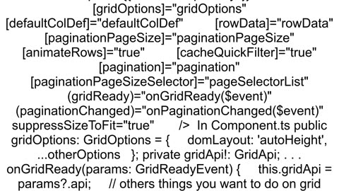 aggrid is not rendering all my rows