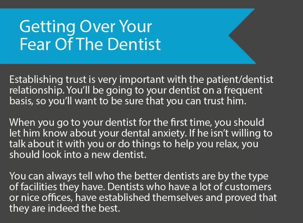 Getting Over Your Fear Of The Dentist